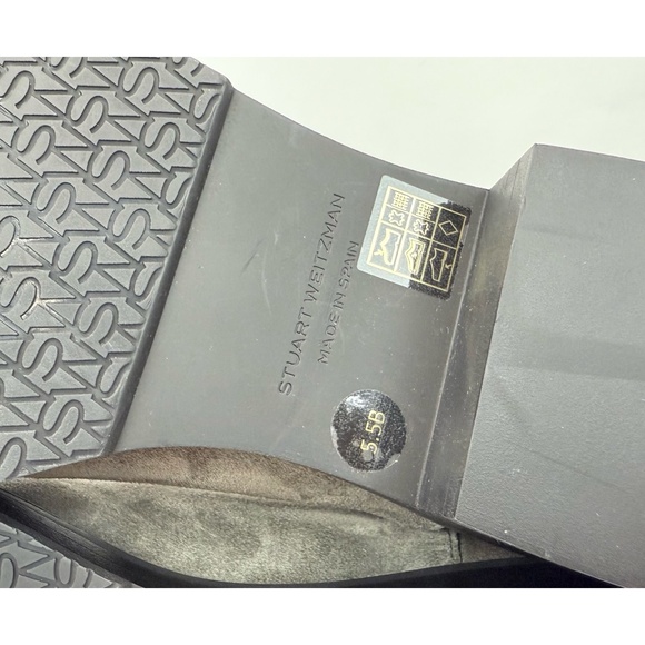 New Stuart Weitzman 5050 Bold Over The Knee Boot Grey Suede Sz 5.5 - Picture 14 of 15